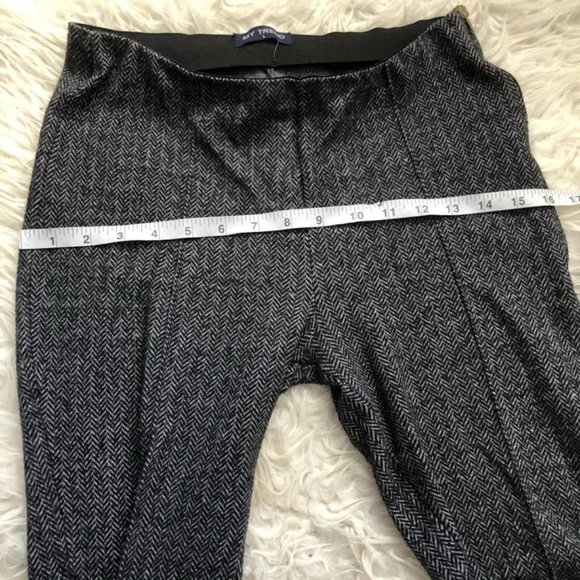 Tweed Ankle Crop Slim Pants - Picture 7 of 9